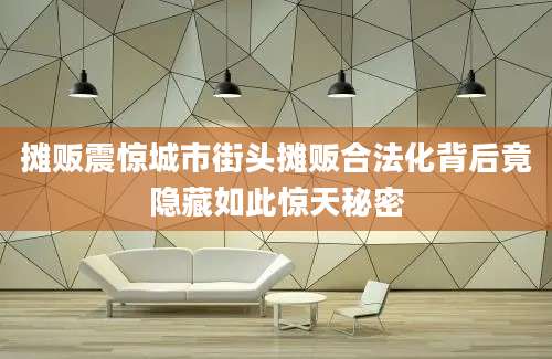 摊贩震惊城市街头摊贩合法化背后竟隐藏如此惊天秘密