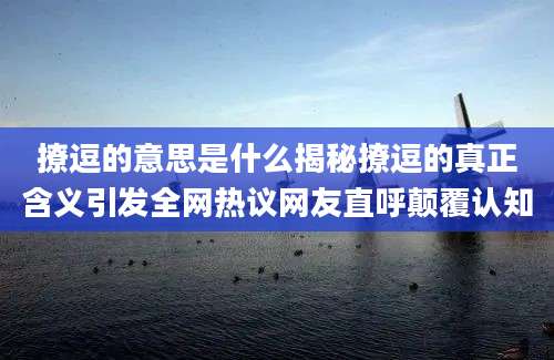 撩逗的意思是什么揭秘撩逗的真正含义引发全网热议网友直呼颠覆认知