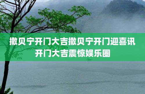 撒贝宁开门大吉撒贝宁开门迎喜讯开门大吉震惊娱乐圈