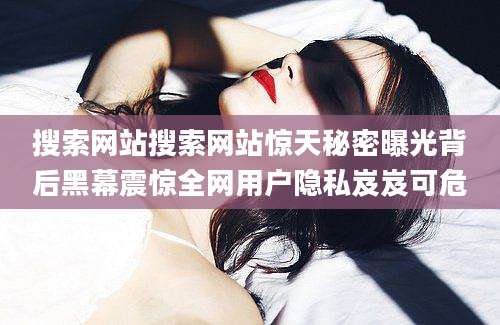搜索网站搜索网站惊天秘密曝光背后黑幕震惊全网用户隐私岌岌可危