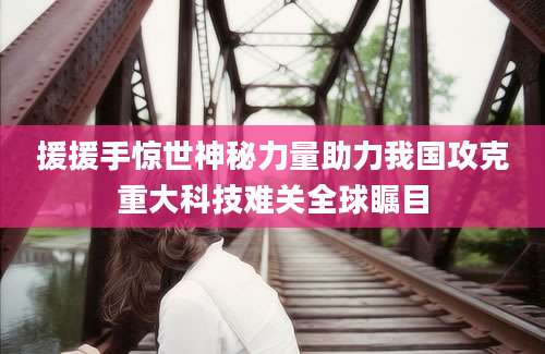 援援手惊世神秘力量助力我国攻克重大科技难关全球瞩目