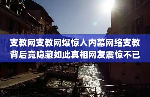 支教网支教网爆惊人内幕网络支教背后竟隐藏如此真相网友震惊不已