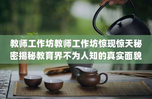 教师工作坊教师工作坊惊现惊天秘密揭秘教育界不为人知的真实面貌