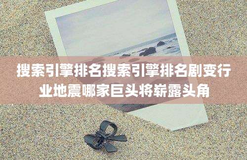 搜索引擎排名搜索引擎排名剧变行业地震哪家巨头将崭露头角