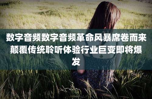 数字音频数字音频革命风暴席卷而来颠覆传统聆听体验行业巨变即将爆发
