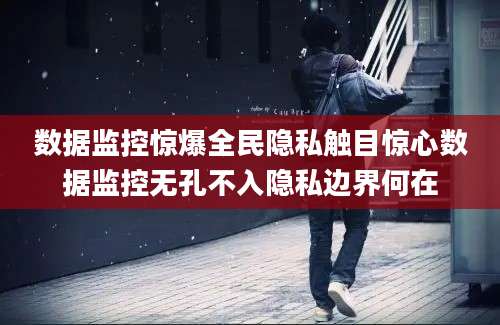 数据监控惊爆全民隐私触目惊心数据监控无孔不入隐私边界何在