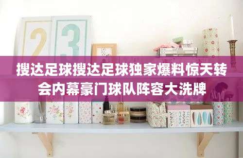 搜达足球搜达足球独家爆料惊天转会内幕豪门球队阵容大洗牌