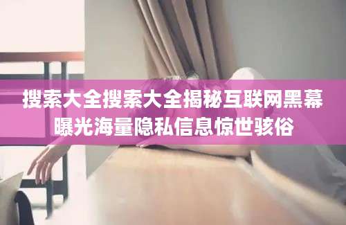 搜索大全搜索大全揭秘互联网黑幕曝光海量隐私信息惊世骇俗