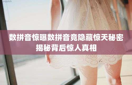 数拼音惊曝数拼音竟隐藏惊天秘密揭秘背后惊人真相