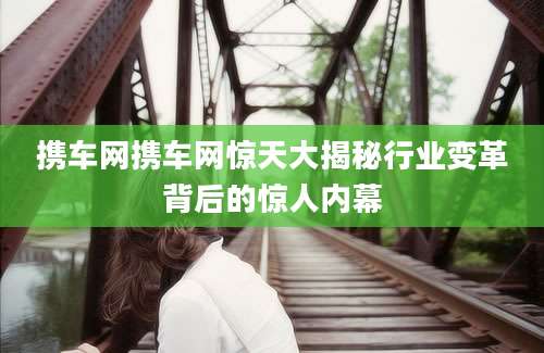 携车网携车网惊天大揭秘行业变革背后的惊人内幕