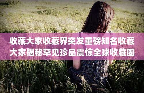 收藏大家收藏界突发重磅知名收藏大家揭秘罕见珍品震惊全球收藏圈