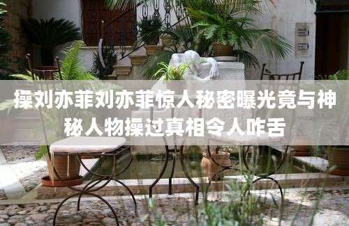 操刘亦菲刘亦菲惊人秘密曝光竟与神秘人物操过真相令人咋舌