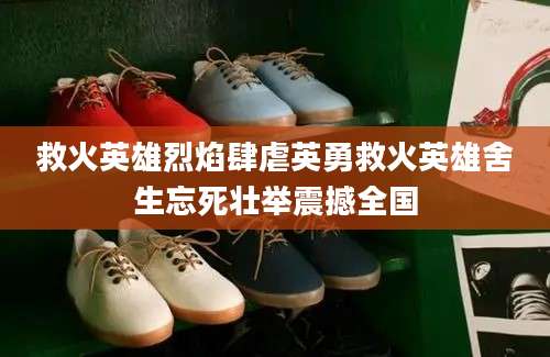 救火英雄烈焰肆虐英勇救火英雄舍生忘死壮举震撼全国