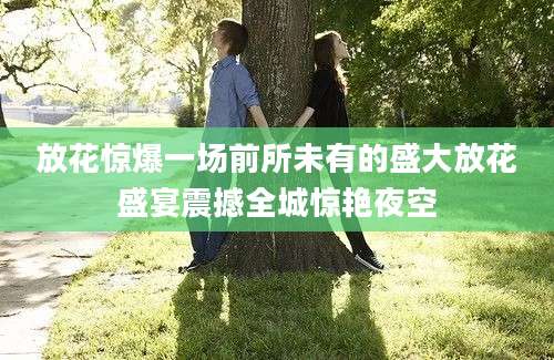 放花惊爆一场前所未有的盛大放花盛宴震撼全城惊艳夜空