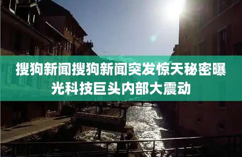 搜狗新闻搜狗新闻突发惊天秘密曝光科技巨头内部大震动