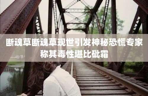 断魂草断魂草现世引发神秘恐慌专家称其毒性堪比砒霜