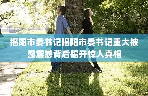 揭阳市委书记揭阳市委书记重大披露震撼背后揭开惊人真相
