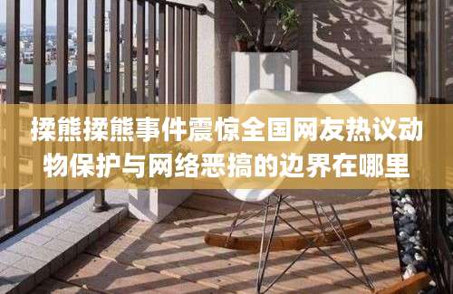 揉熊揉熊事件震惊全国网友热议动物保护与网络恶搞的边界在哪里