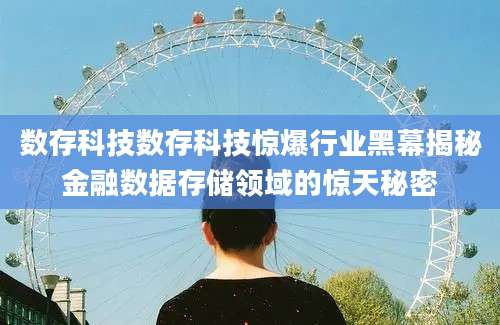 数存科技数存科技惊爆行业黑幕揭秘金融数据存储领域的惊天秘密
