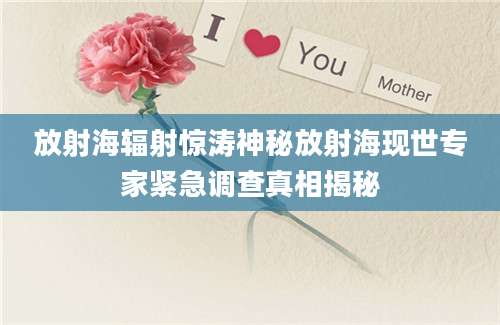 放射海辐射惊涛神秘放射海现世专家紧急调查真相揭秘