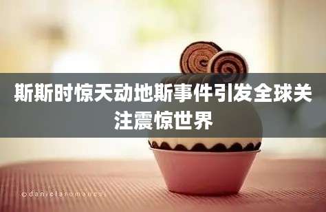 斯斯时惊天动地斯事件引发全球关注震惊世界