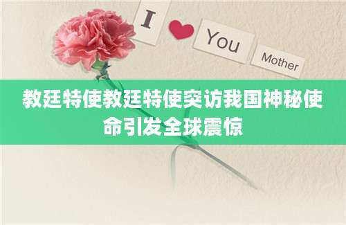教廷特使教廷特使突访我国神秘使命引发全球震惊