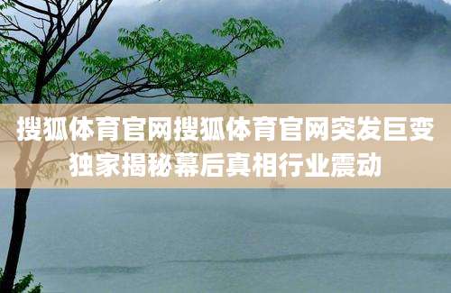 搜狐体育官网搜狐体育官网突发巨变独家揭秘幕后真相行业震动