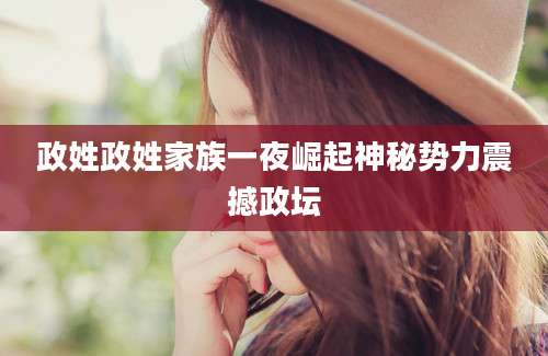 政姓政姓家族一夜崛起神秘势力震撼政坛