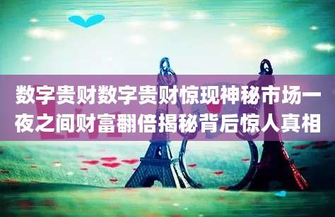 数字贵财数字贵财惊现神秘市场一夜之间财富翻倍揭秘背后惊人真相
