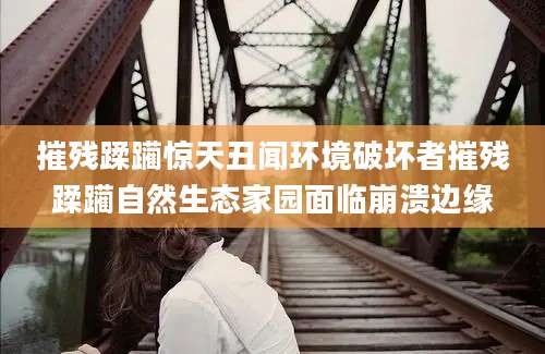 摧残蹂躏惊天丑闻环境破坏者摧残蹂躏自然生态家园面临崩溃边缘
