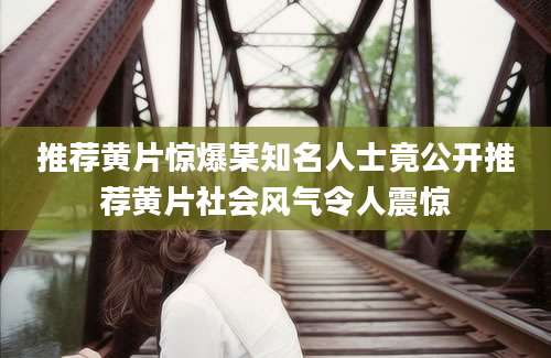 推荐黄片惊爆某知名人士竟公开推荐黄片社会风气令人震惊