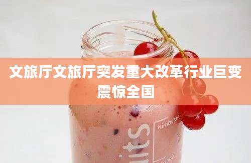 文旅厅文旅厅突发重大改革行业巨变震惊全国