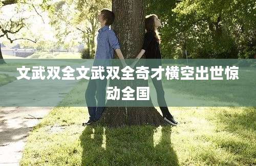 文武双全文武双全奇才横空出世惊动全国
