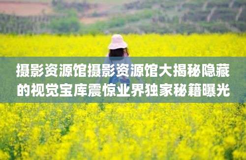 摄影资源馆摄影资源馆大揭秘隐藏的视觉宝库震惊业界独家秘籍曝光