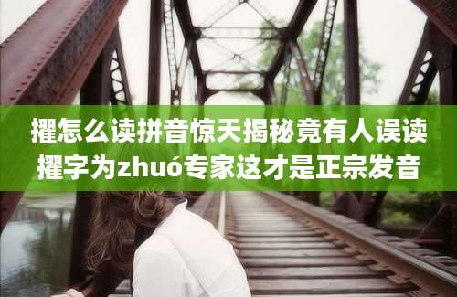 擢怎么读拼音惊天揭秘竟有人误读擢字为zhuó专家这才是正宗发音