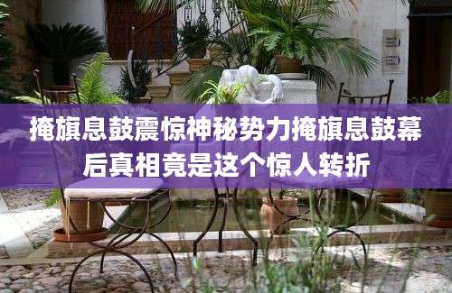 掩旗息鼓震惊神秘势力掩旗息鼓幕后真相竟是这个惊人转折