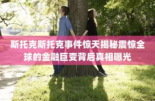 斯托克斯托克事件惊天揭秘震惊全球的金融巨变背后真相曝光