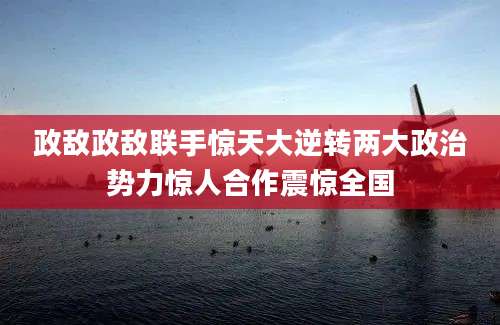 政敌政敌联手惊天大逆转两大政治势力惊人合作震惊全国