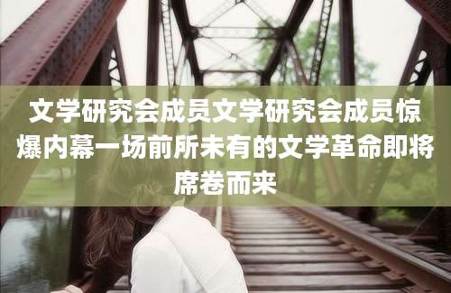 文学研究会成员文学研究会成员惊爆内幕一场前所未有的文学革命即将席卷而来