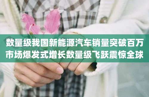 数量级我国新能源汽车销量突破百万市场爆发式增长数量级飞跃震惊全球