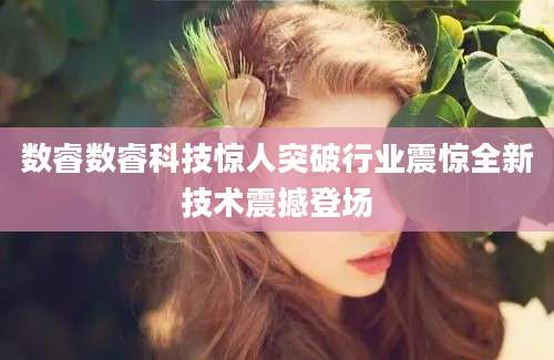 数睿数睿科技惊人突破行业震惊全新技术震撼登场