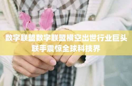 数字联盟数字联盟横空出世行业巨头联手震惊全球科技界