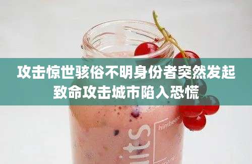 攻击惊世骇俗不明身份者突然发起致命攻击城市陷入恐慌