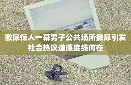 撒尿惊人一幕男子公共场所撒尿引发社会热议道德底线何在