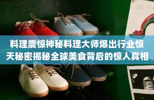 料理震惊神秘料理大师爆出行业惊天秘密揭秘全球美食背后的惊人真相