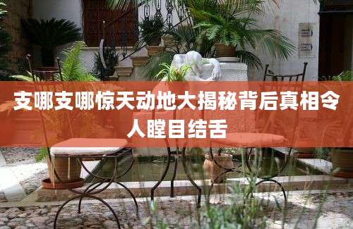 支哪支哪惊天动地大揭秘背后真相令人瞠目结舌