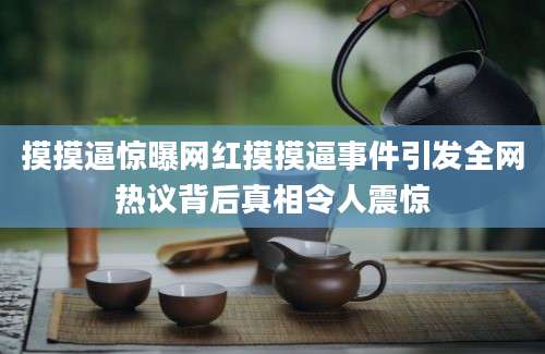 摸摸逼惊曝网红摸摸逼事件引发全网热议背后真相令人震惊