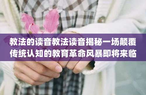 教法的读音教法读音揭秘一场颠覆传统认知的教育革命风暴即将来临