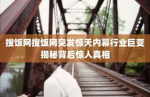 搜饭网搜饭网突发惊天内幕行业巨变揭秘背后惊人真相