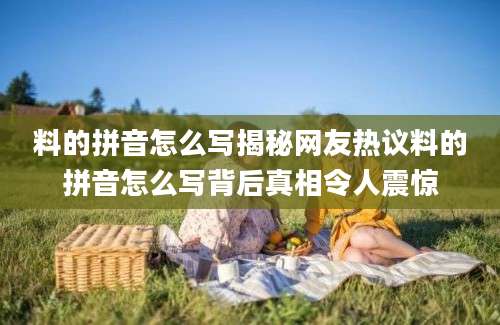 料的拼音怎么写揭秘网友热议料的拼音怎么写背后真相令人震惊